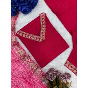 Top de fête pour femmes de créateur et ensemble Dupatta Style élégant Pent - Product Image 3