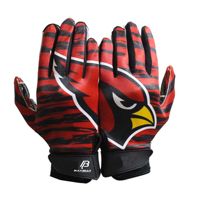 Guantes de Fútbol Americano de Cuero Personalizados con Palma Antideslizante, Transpirables, Impermeables y de Alto Rendimiento para Receptor, OEM ODM