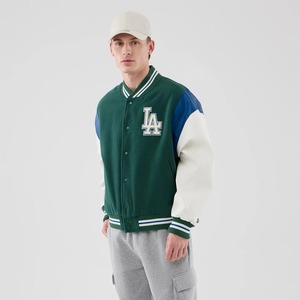 Factory Custom Wool Letterman <b>Baseball</b> <b>Jacket</b> Stand Collar and Front Logo Eco-Friendly Woolen Unisex Varsity <b>Jackets</b> - Product Image 1