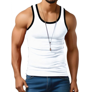 Chemises sans manches décontractées pour hommes, style tie-dye, lavées, pour la plage, été, 100% polyester, respirantes, séchage rapide - Product Image 1
