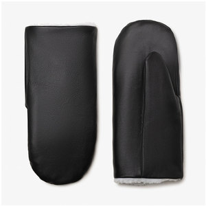 Cheap Price Customized Winter <b>Warm</b> Genuine Sheepskin Fur Leather Women Patterned Mittens <b>Gloves</b> Made by Pakistan - Product Image 1