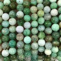 Perles de chrysoprase vert naturel lisses pour la fabrication de bijoux, fournisseur en gros ZUBEDA GEMS JEWELLRY, certifiées IGI