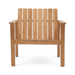 Chaise d'extérieur en bois moderne, design scandinave, bois massif durable, mobilier de restaurant pour usage commercial - Product Image 1