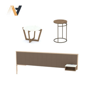 Juego de Muebles de Dormitorio de Lujo Contemporáneo, Diseño Modular de Almacenamiento, Acabado en Chapa de MDF/HPL/LPL, de Fábrica en Vietnam - Product Image 2