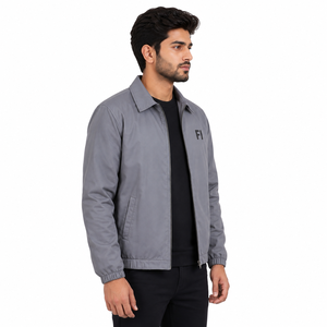 Chaqueta Ligera con Cierre para Hombre, Cortavientos Casual con Cuello, Prenda Exterior Elegante para Uso Diario, Chaquetas para Hombre al por Mayor, EE. UU. - Product Image 3