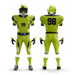 Custom-Made American Football Uniform Half Sublimation Printed Wholesale Low MOQ 100% High Quality Moisture-Wicking Breathable - Product Image 1