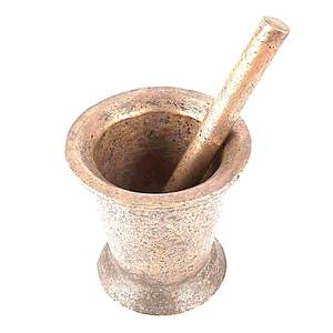 Mortier et pilon en laiton de haute qualité avec finition polie pour le broyage manuel du café et des épices, ustensile de cuisine en métal Imam Dasta - Product Image 3