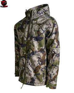 Veste de chasse d'hiver imperméable de haute qualité unisexe pour l'extérieur, avec capuche réglable, fermeture éclair intégrale sur le devant, deux poches poitrine - Product Image 3