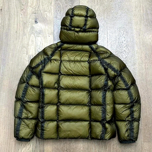 Veste d'hiver matelassée légère en nylon et polyester avec fermeture éclair, capuche chaude, style doudoune pour homme - Product Image 6