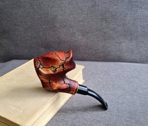Pipa de fumar de madera premium, pipa de fumar de madera natural, pipa de fumar de madera rústica, pipa de tabaco hecha a mano a precio económico. - Product Image 2