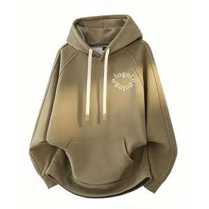 Sudadera con capucha azul extragrande para hombre, con cremallera, estilo casual, color liso. Servicio de etiquetas y empaques privados disponible. OEM ODM. - Product Image 2