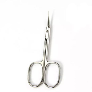 Ciseaux à cuticules en acier durable à lame courbée, outils de beauté pour le soin des ongles incarnés et la manucure, ciseaux à pointe acérée et à pointe arrondie - Product Image 2