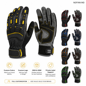 Gants de travail robustes Nofyan Ind 2026 OEM/ODM avec logo personnalisé, gants de sécurité pour mécaniciens, antidérapants, gants de travail industriels - Product Image 2