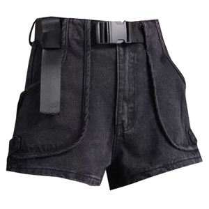 ODM OEM Hot Sale Women's Hot Shorts Summer Denim Shorts Tailored Shorts Women - Product Image 4