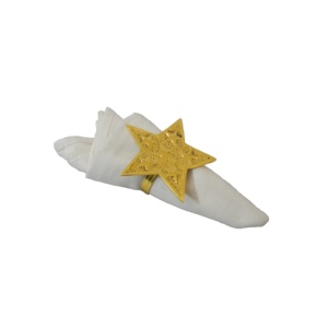 Anneau de serviette en métal de qualité supérieure en forme de fleur avec finition bronze pour la décoration de mariage, d'hôtel, de maison et de restauration de luxe - Product Image 6