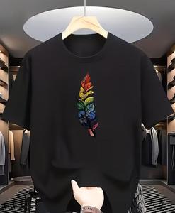 เสื้อยืดผู้หญิงสั่งทำพิเศษ เนื้อผ้านุ่มพิเศษ สกรีนลาย ซัมเมอร์  ตกแต่งด้วยผ้าเดนิม ผ้าบาติก ผ้าคอร์ดูรอย เป็นมิตรกับสิ่งแวดล้อม - Product Image 4