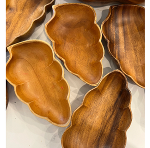 Bol en bois en forme de feuille, très demandé, durable, de qualité supérieure, produit artisanal pour vos ustensiles de cuisine - Product Image 1