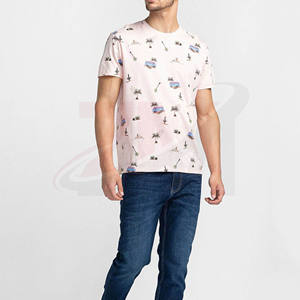 T-shirt en coton 100% biologique pour homme, impression personnalisée, tissu épais, vêtements décontractés, vente en gros, haute qualité, marque personnalisée - Product Image 2