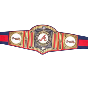 Ceinture de champion MLB des Braves d'Atlanta, personnalisable, de haute qualité, rouge et bleue, ceinture sportive personnalisée, ceinture de champion édition collection - Product Image 5