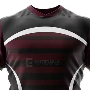 ชุดยูนิฟอร์มรักบี้แบบกำหนดเองสำหรับผู้ชาย ชุดกีฬาทีม พิมพ์ลายแบบ Sublimation เสื้อรักบี้ กางเกงขาสั้น ขายส่งจากโรงงาน - Product Image 6