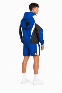 Conjunto corto cortavientos para hombre, chaqueta ligera y transpirable y pantalones cortos, ropa deportiva informal, conjunto cortavientos con logotipo personalizado - Product Image 2