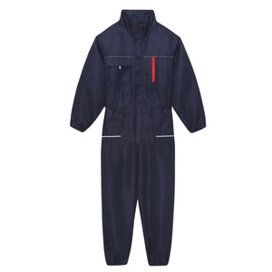 Overol de Trabajo para Hombre, Uniforme de Trabajo, Traje de Soldadura, Traje de Mecánico para Reparación de Automóviles, Azul Marino, Traje de Soldador FR Perforado - Product Image 2