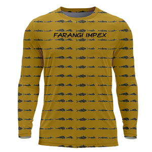 Chemise de pêche personnalisée OEM à manches longues, sublimée, séchage rapide, protection UV UPF 50+, respirante, maillot de pêche performant avec motif poisson - Product Image 1