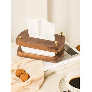 Caja de pañuelos de madera de Acacia Natural Rectangular moderna, buena calidad, hoteles, restaurantes, decoración - Product Image 1