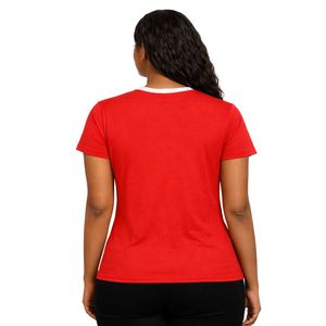 Maglietta Rossa con Paillettes Delta Sigma Theta per Donne, Vestibilità Comoda, Tessuto Premium, Abbigliamento Casual per Confraternite Greche - Product Image 2