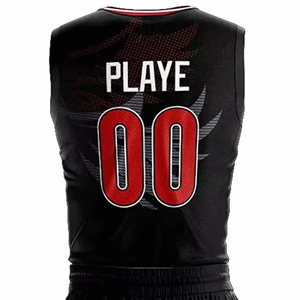 Maillot de basketball sans manches en polyester 180 g/m² ultra résistant, col ras du cou, respirant, séchage rapide, évacuation de l'humidité, personnalisable à l'avant - Product Image 4