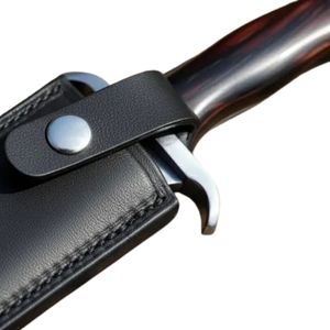 Cuchillo Táctico de Combate de Acero de Damasco con Mango de Acero al Carbono, Hoja Recta, Industrial, DIY, OEM, Multifuncional, Supervivencia al Aire Libre - Product Image 6