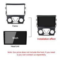 Jiawell - Reproductor de DVD para Auto de 9 Pulgadas, Reproductor Multimedia de Video, Navegación con Pantalla IPS y GPS para Ford Fusion Mondeo 5 2014-2017