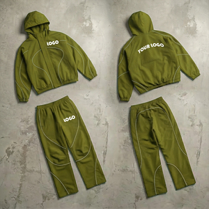 Fabricant sur mesure de vêtements de rue vintage solides, 100% nylon imperméable, impression réfléchissante 3M, coupe-vent OEM, survêtement pour hommes - Product Image 3