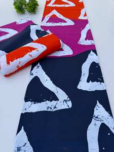 Tela de sarga 100% algodón con estampado africano de Mozambique al por mayor, diseño inspirado para prendas de niños - Product Image 6