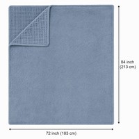 Couverture chauffante en jacquard à carreaux Sherpa 110V, taille Queen, 6 réglages de chaleur, chauffage rapide, protection contre la surchauffe, certifiée ETL