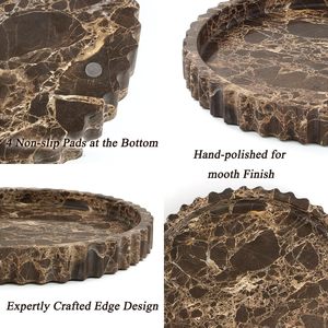 Bandeja Organizadora Decorativa de Mármol Económica para Mesa de Centro, Entrada, Baño y Mostrador de Dormitorio - Product Image 4