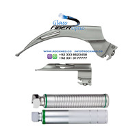 Instruments ORL ROCKMED Industries : Ensemble de laryngoscopes à fibre optique Macintosh et Miller avec lames, certifiés CE, instruments de diagnostic