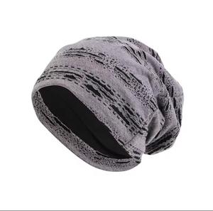 Chapeau à oreilles couvrantes unisexe réglable en tricot 100% acrylique, design côtelé fait main, décontracté, hiver, pour enfants, couleur gris - Product Image 4