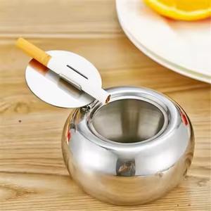 Cenicero de Metal con Bandeja Profunda para Fumar, para Uso en Interiores y Exteriores, Decoración para Mesa de Hogar, Oficina, Hotel - Product Image 2