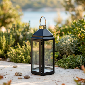 Wholesale Modern Style Stainless Steel Metal Candle Holder <b>Lantern</b> for Home & Outdoor Decorations - Product Image 1