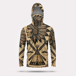 Vêtements de pêche UPF 50, séchage rapide, respirant, anti-UV, sur mesure, sublimation, chemise de pêche à manches longues - Product Image 1