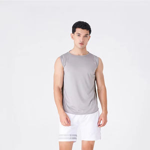 Nueva Camiseta Deportiva Casual de Secado Rápido y Transpirable para Hombre, de Algodón/Fibra de Bambú, para Entrenamiento Atlético - Product Image 1