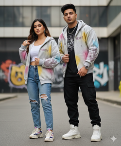 Sudadera con Capucha Extra Grande de Felpa 100% Algodón, Efecto Desteñido, con Cierre, Logotipo Personalizado con Serigrafía, Colores Sólidos, Sudadera con el Mejor Material - Product Image 1