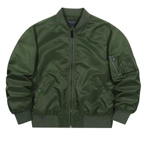 Custom Logo bomber <b>jacket</b> with fleece bomber styling, casual bomber fit for US brands Wholesale Private Label - Product Image 1