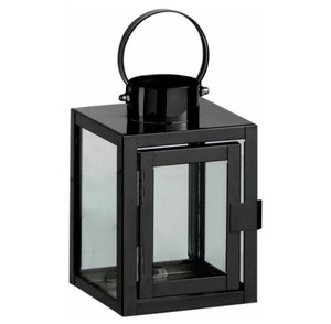 Farol Colgante de Metal Ecológico Moderno con Acabado Negro Brillante para Interiores y Exteriores - Product Image 1