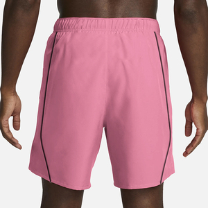 Men's Solid Pink Quick Dry Drawstring Shorts With Side Stripe Casual Wear - Product Image 5