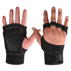 Guantes al por mayor para gimnasio, levantamiento de pesas, powerlifting y culturismo, guantes ajustables de medio dedo con soporte para muñeca, nuevo estilo para hombres - Product Image 2