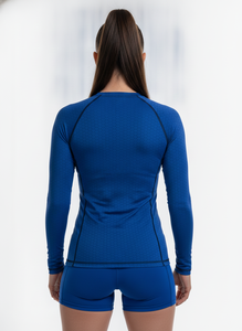 Rashguard Personalizado para Mujer, Azul, Manga Larga, de Alta Calidad, para BJJ y MMA, de Secado Rápido - Product Image 4