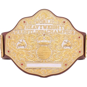 Custom Championship Title <b>Belt</b> for Wrestling Boxing MMA Champion <b>Belt</b> Premium Leather Strap <b>Gold</b> Metal Plates Logo Branding - Product Image 1