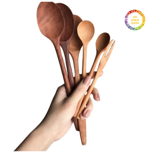Eco-Friendly Wooden Cooking <b>Tool</b> Set for Food Serving and Cooking Dishwasher <b>Safe</b> Easy to Clean - Product Image 3